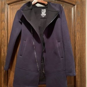 Betsey Johnson Nagy blue pea coat, like new!